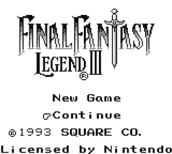 Final Fantasy Legend III Gameplay